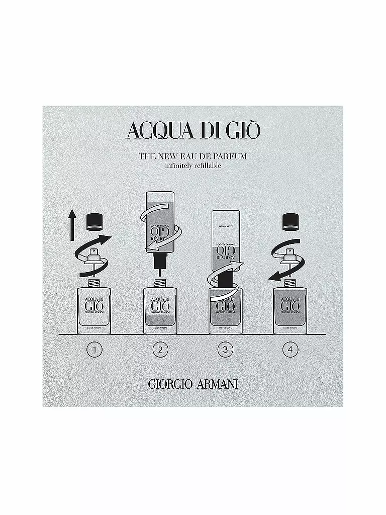 GIORGIO ARMANI | Acqua Di Gio Homme Eau de Parfum Refillable 75ml | keine Farbe