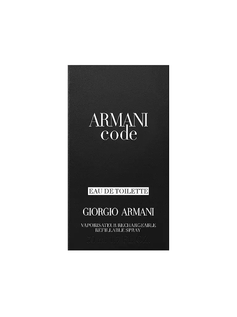 GIORGIO ARMANI | Code Eau de Toilette 50ml Nachfüllbar | keine Farbe