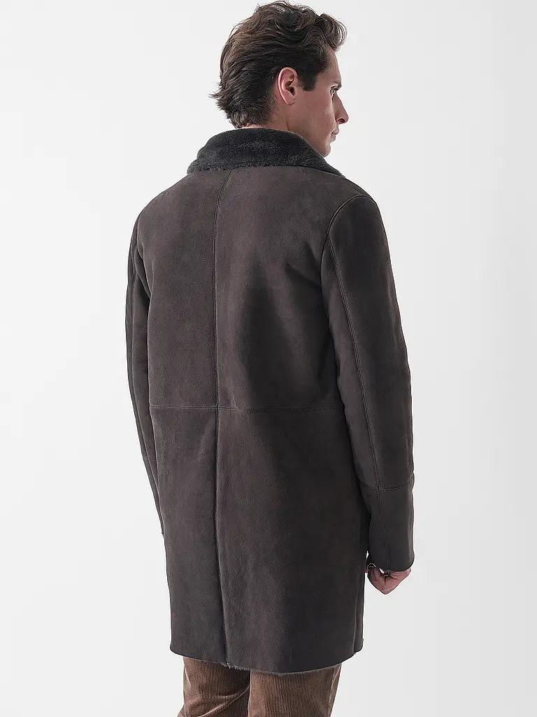 GIORGIO BRATO | Shearling Mantel  | Braun