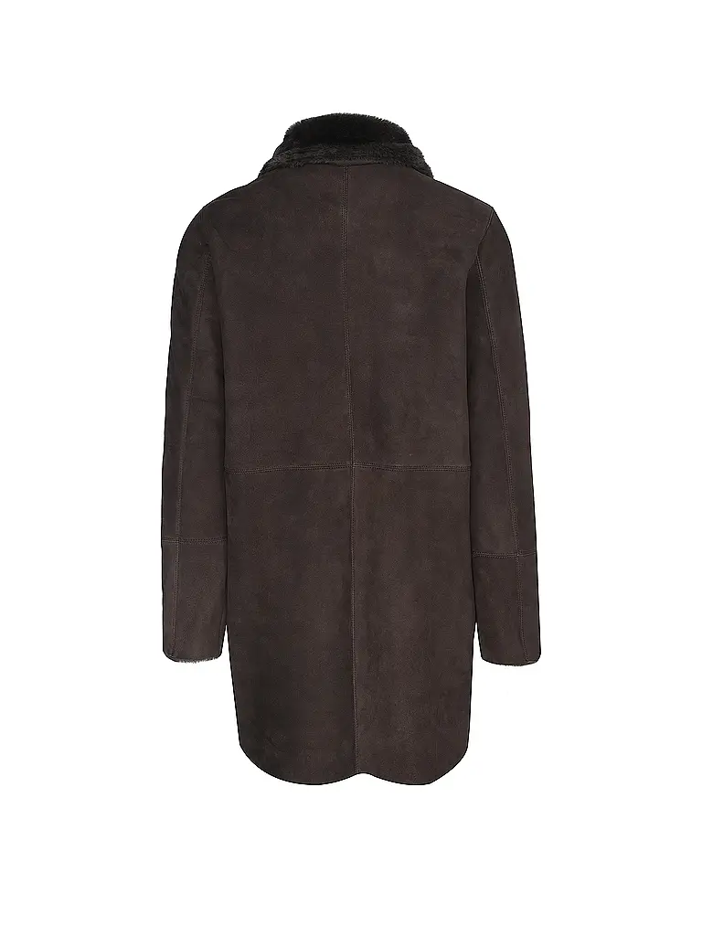 GIORGIO BRATO | Shearling Mantel  | Braun