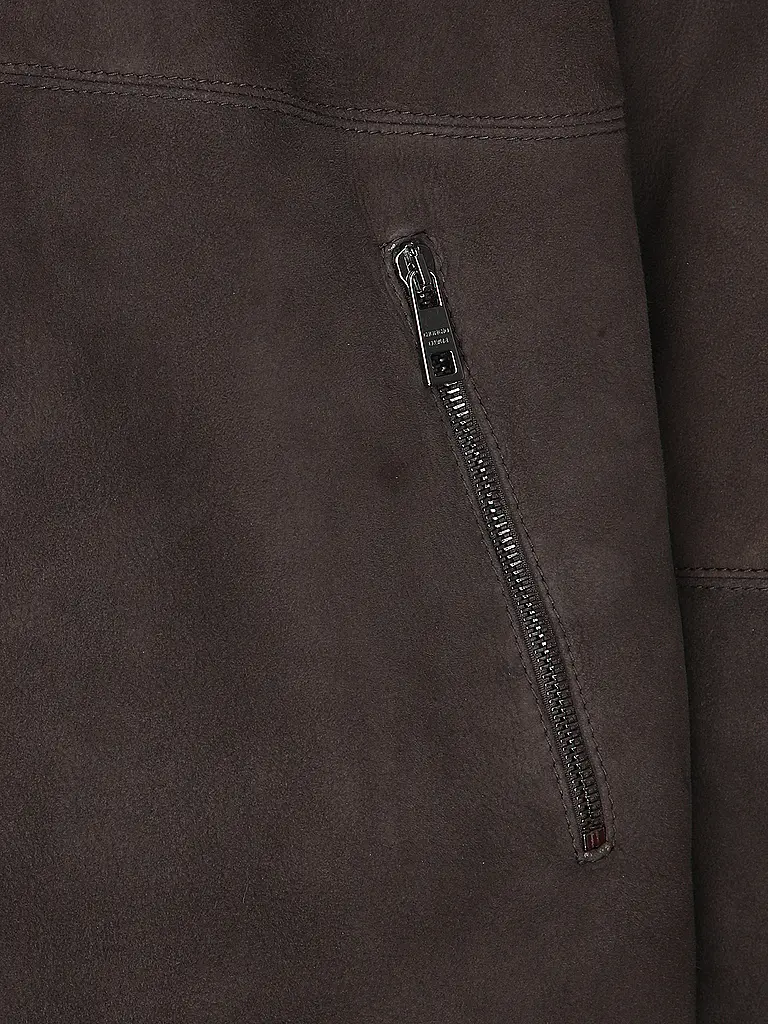 GIORGIO BRATO | Shearling Mantel  | Braun