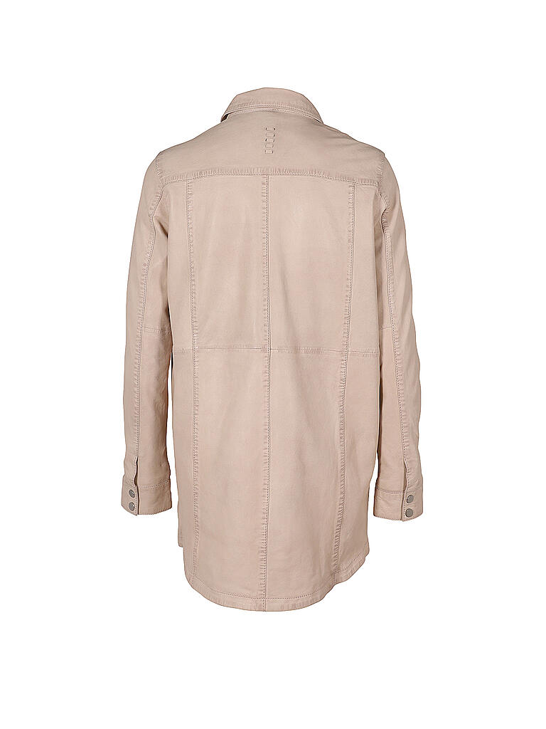GIPSY BY MAURITIUS | Lederhemd Oversized Fit MIHA | beige