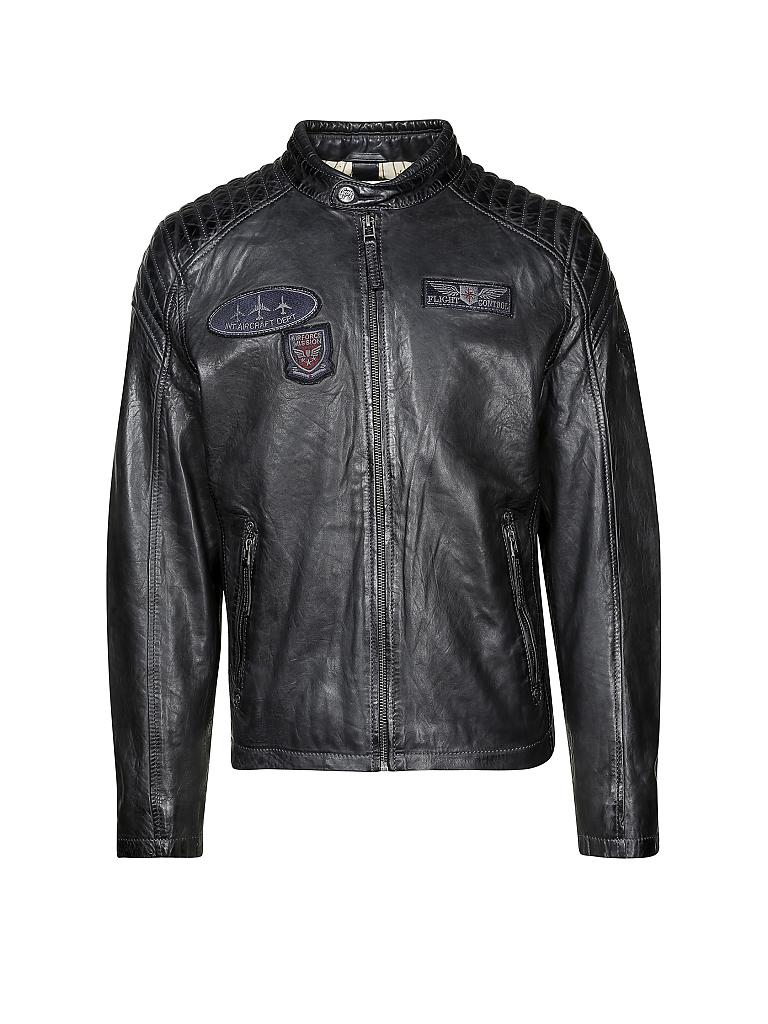 GIPSY BY MAURITIUS | Lederjacke "Channing" | blau
