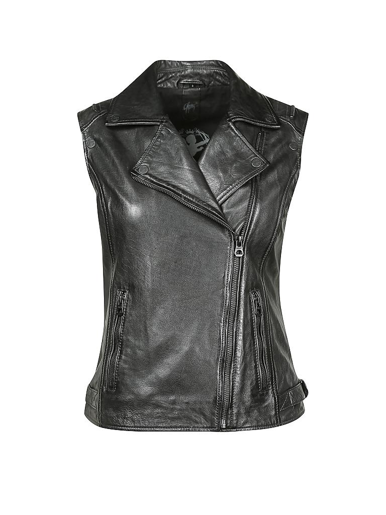 GIPSY BY MAURITIUS | Lederjacke/Gilet 2 in 1 "Alia" | 