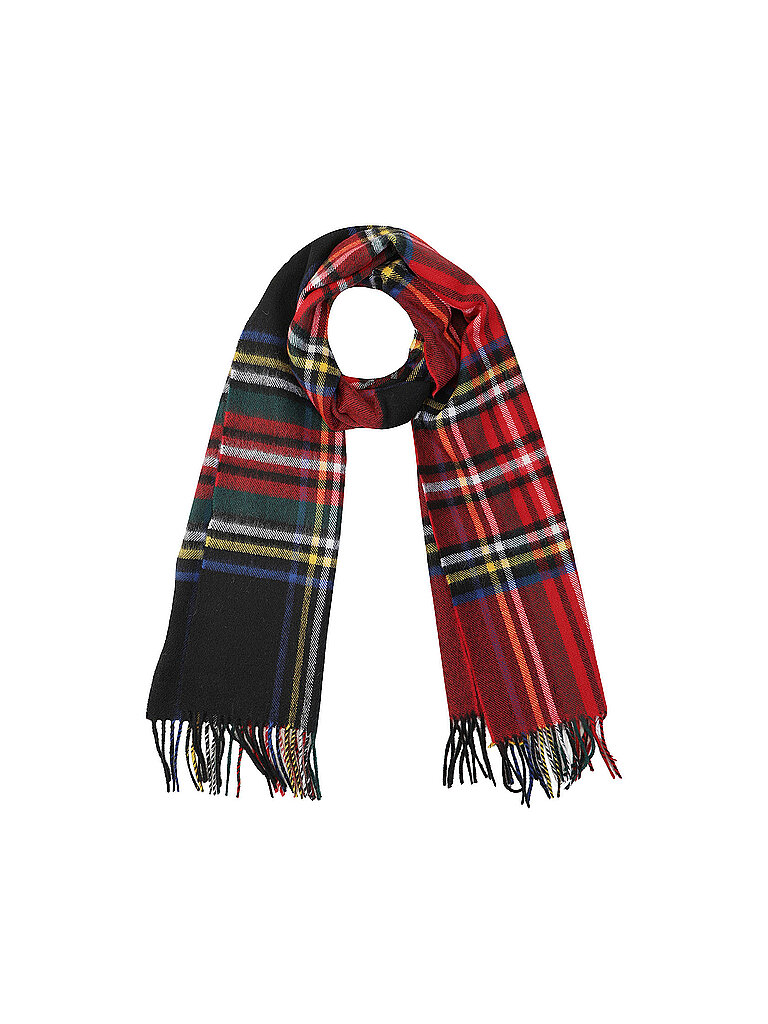 GLOVERALL Kaschmirschal CAMEL THOMPSON rot