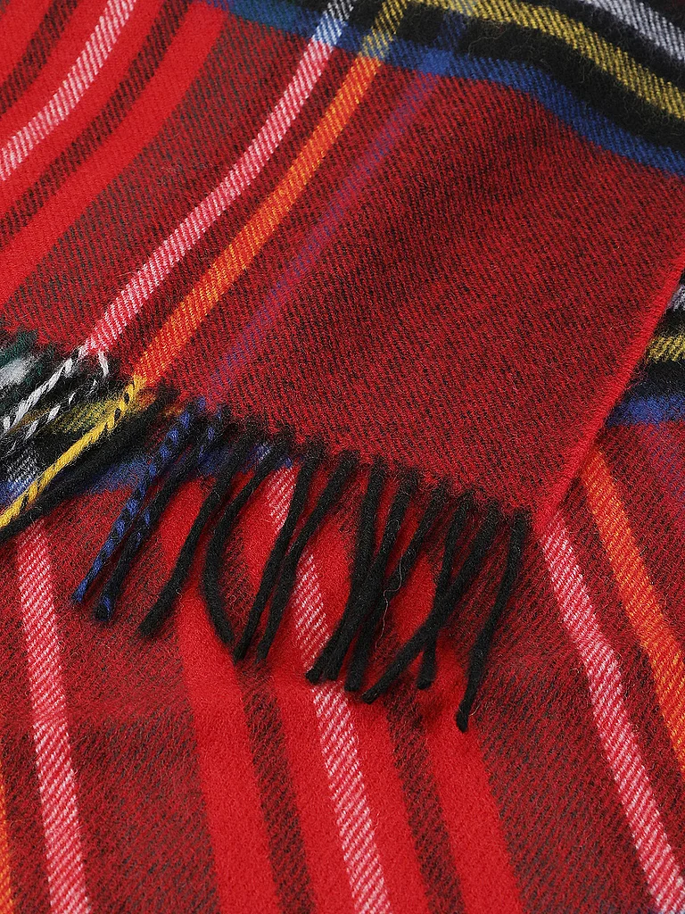 GLOVERALL Sciarpa in cashmere CAMEL THOMPSON rosso