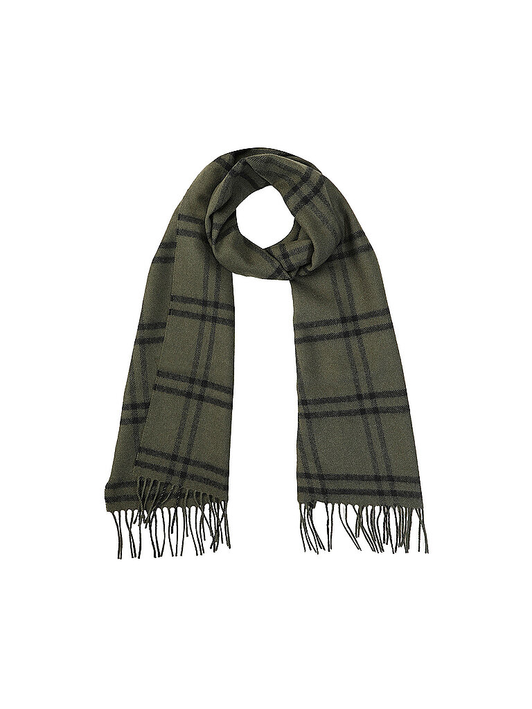 Kaschmirschal CAMEL THOMPSON olive damen
