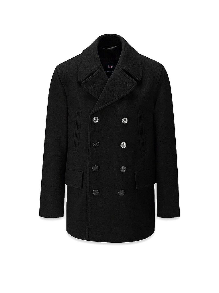 GLOVERALL Wollmantel CHURHILL  schwarz | S
