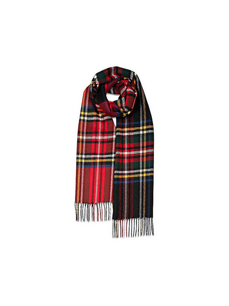 GLOVERALL Kaschmirschal CAMEL THOMPSON rot
