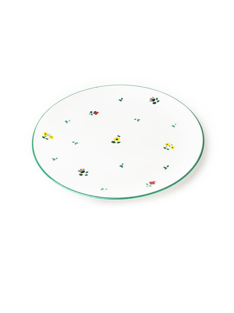 GMUNDNER KERAMIK Dessertteller Cup Streublumen 20cm bunt