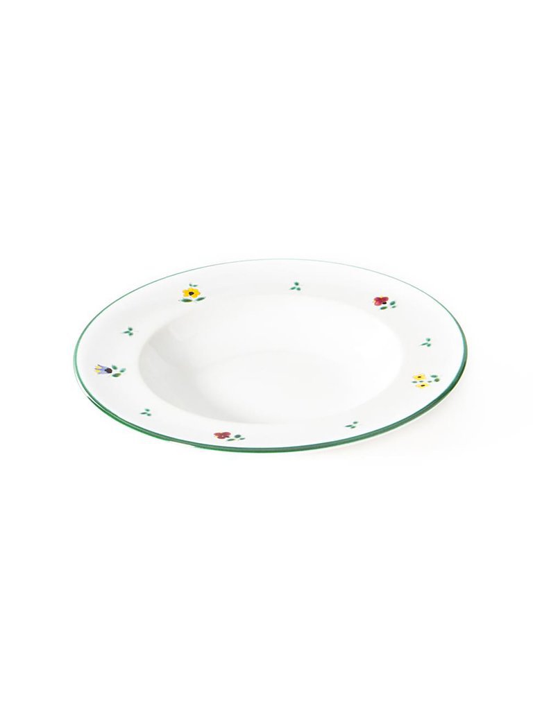 GMUNDNER KERAMIK Assiette creuse Gourmet STREUBLUMEN 24cm multicolore