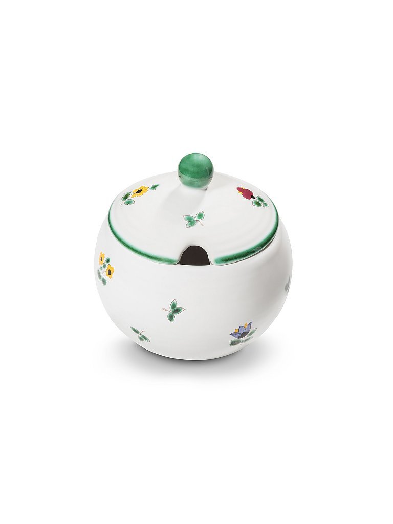 Zuckerdose glatt 10cm Streublumen bunt baby