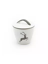 GMUNDNER KERAMIK | Zuckerdose Gourmet "Grauer Hirsch" 9cm | grau