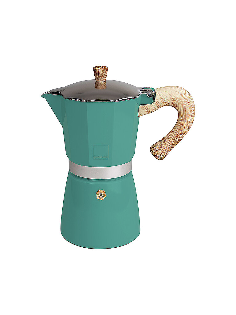 GNALI & ZANI Cafetera exprés VENEZIA 6 tazas verde esmeralda verde