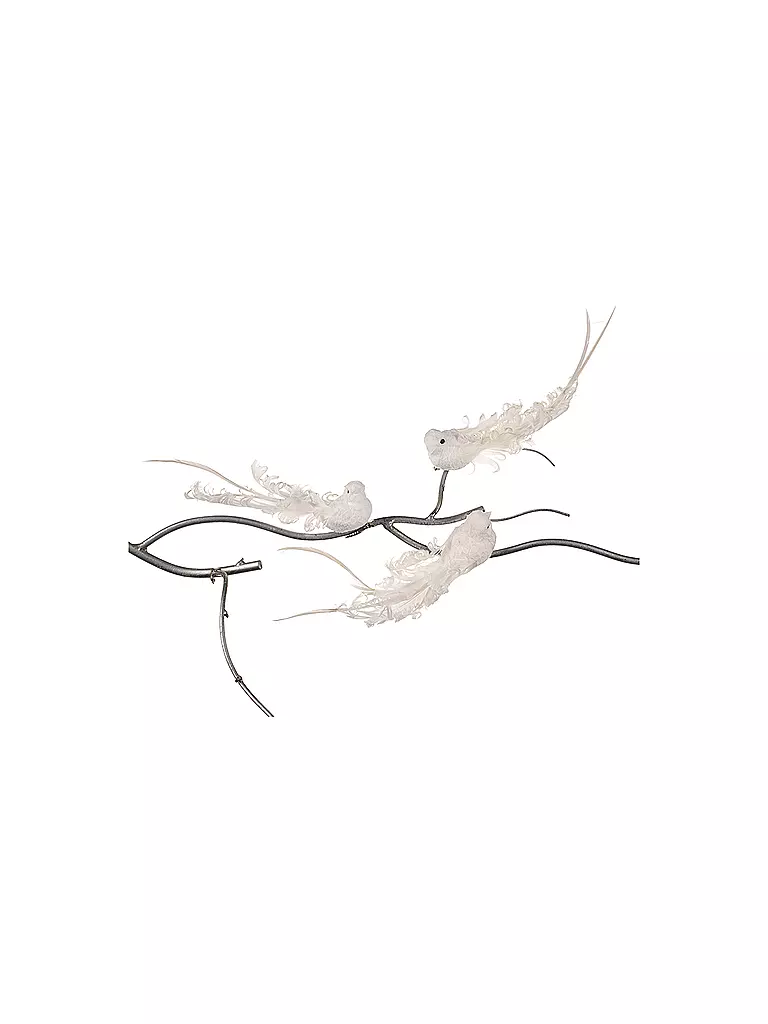GOODWILL | Dekofigur Bird on clip 18cm white | keine Farbe