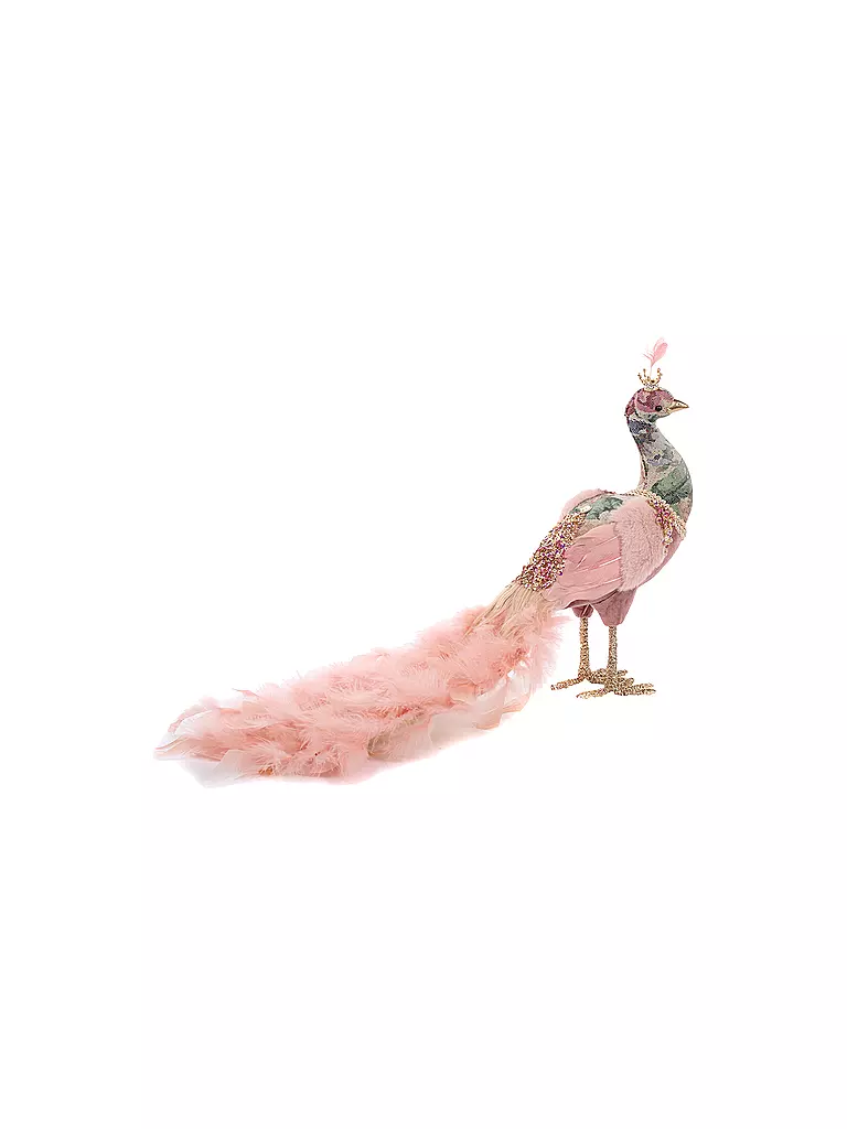 GOODWILL | Dekofigur Paradise Peacock 52cm pink/blue | rosa