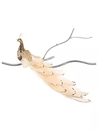 GOODWILL | Dekofigur Peacock on Clip 28cm champ/cream | creme