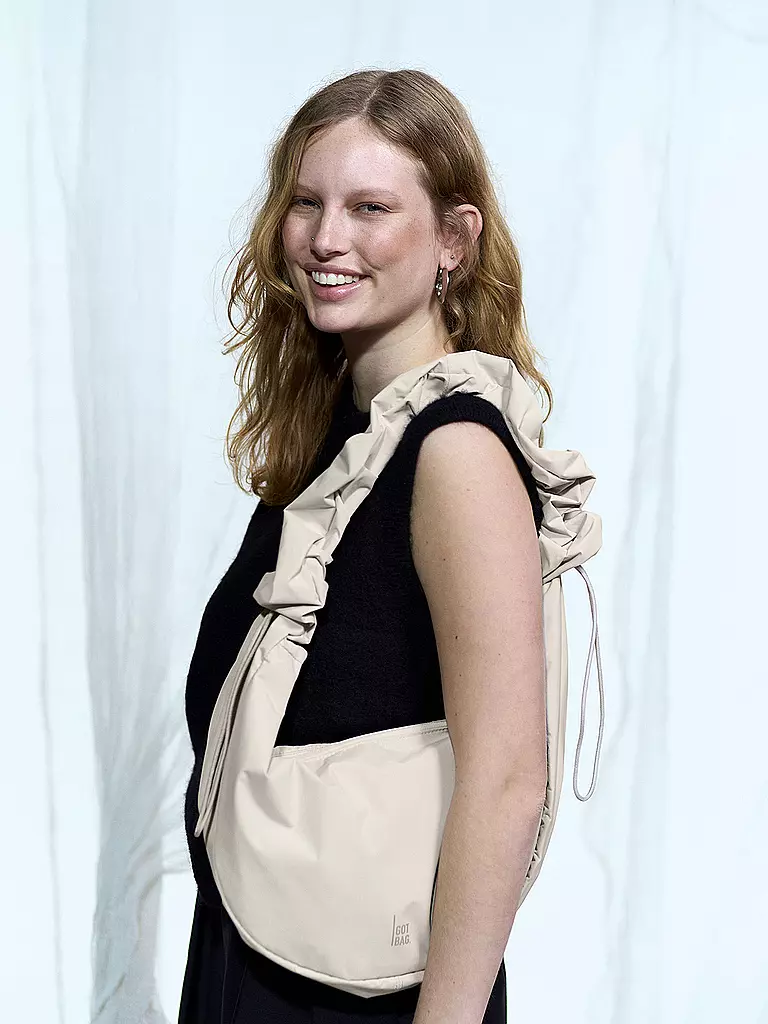 GOT BAG | Tasche - Umhängetasche MOON BAG RUFFLE | beige