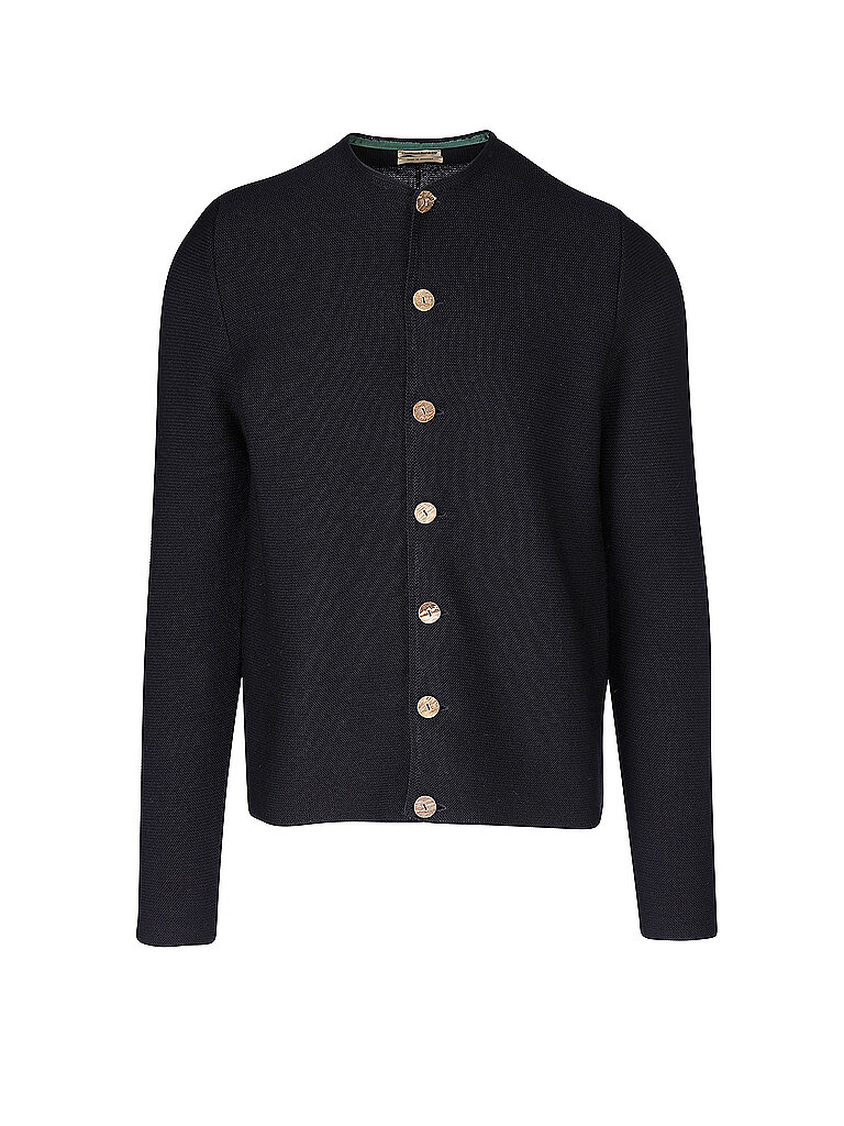 GOTTSEIDANK Trachten Strickjacke ALOISIUS blau | M