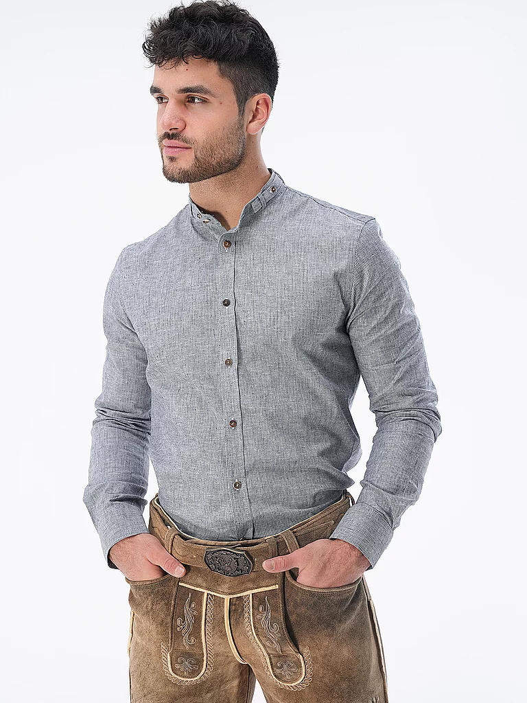 Chemise Traditionnelle GOTTSEIDANK LENZ Bleu S 4