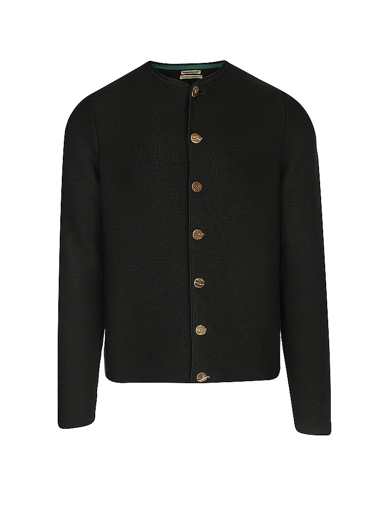 GOTTSEIDANK Trachten Strickjacke  Anselm dunkelgrün | S