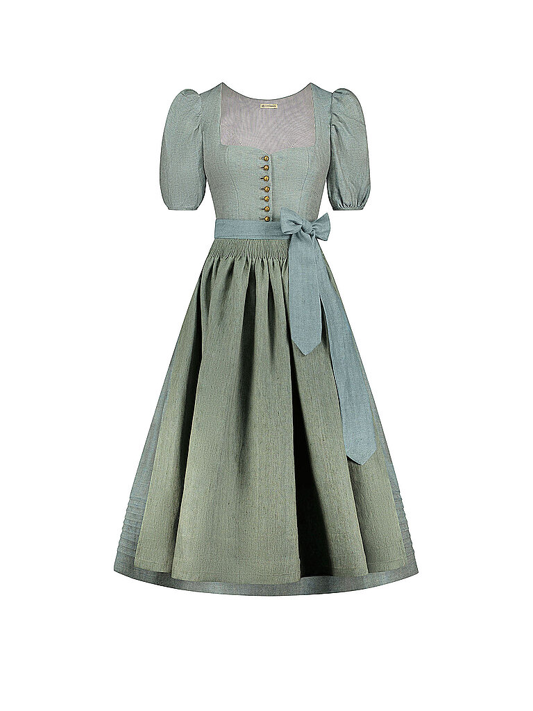 Gottseidank Damen Hellgrün Dirndl Lina 80Cm | Größe 40
