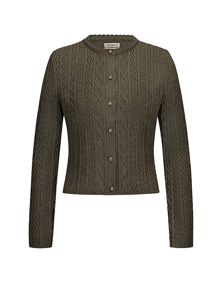 Trachten Strickjacke SOPHIA olive XL damen