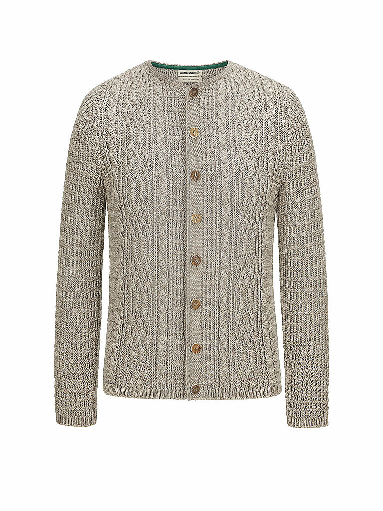 GOTTSEIDANK Trachtenstrickjacke ANTON beige | XL
