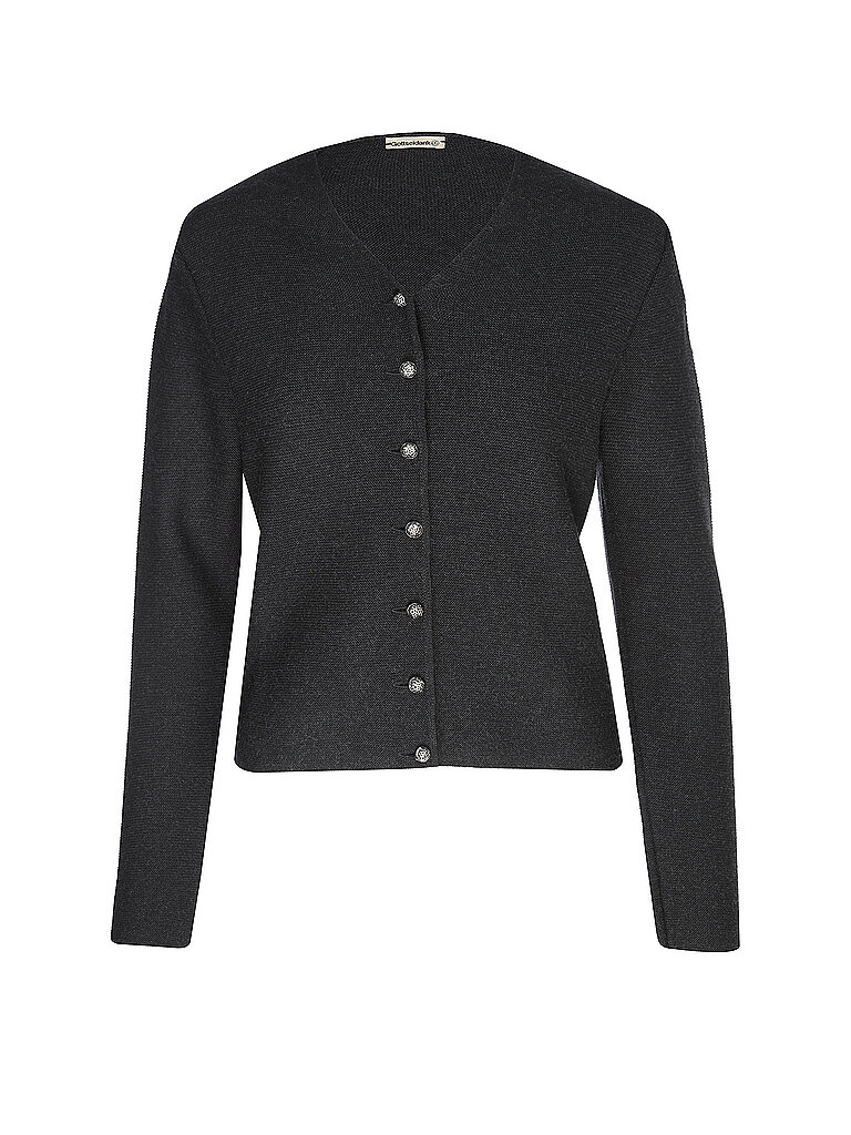 Trachten Strickjacke Slim Fit ANNA schwarz S damen