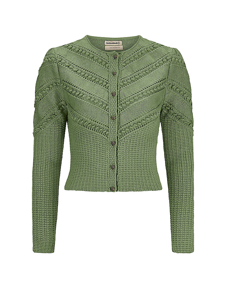 GOTTSEIDANK Trachten Strickjacke OPHELIA grün | XS
