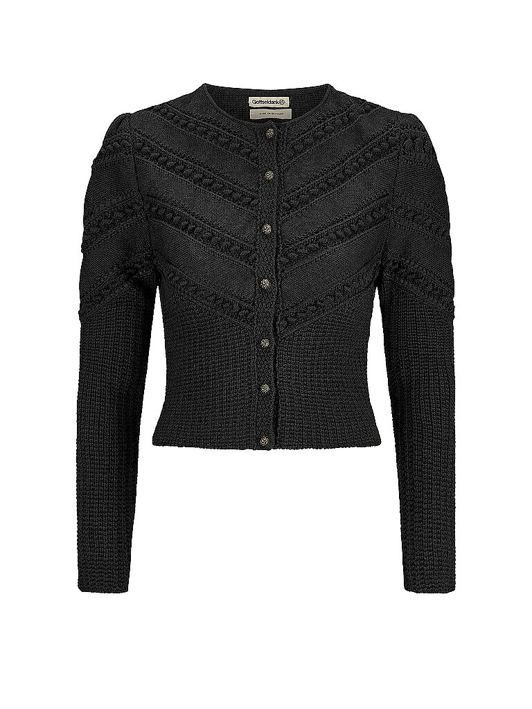GOTTSEIDANK Trachten Strickjacke OPHELIA schwarz | XS