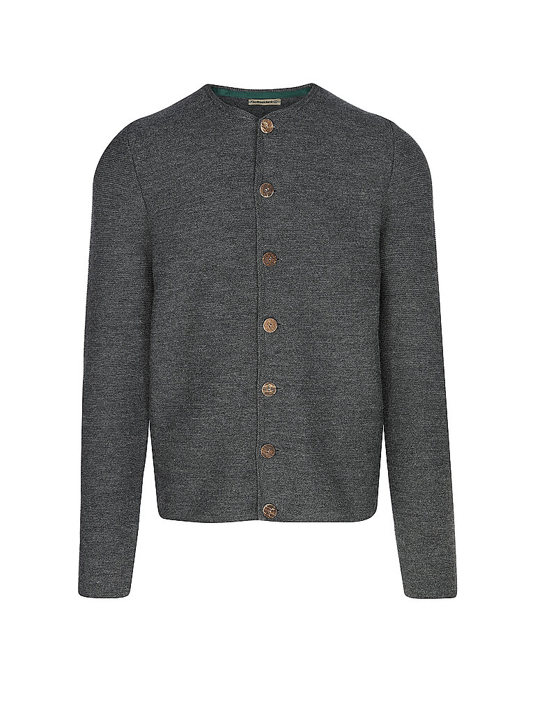 GOTTSEIDANK Trachtenstrickjacke ALOISIUS grau | L