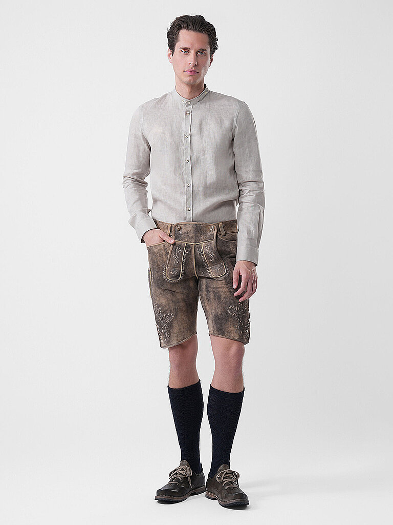GOTTSEIDANK Trachtenhemd LAURENZ beige   S herren
