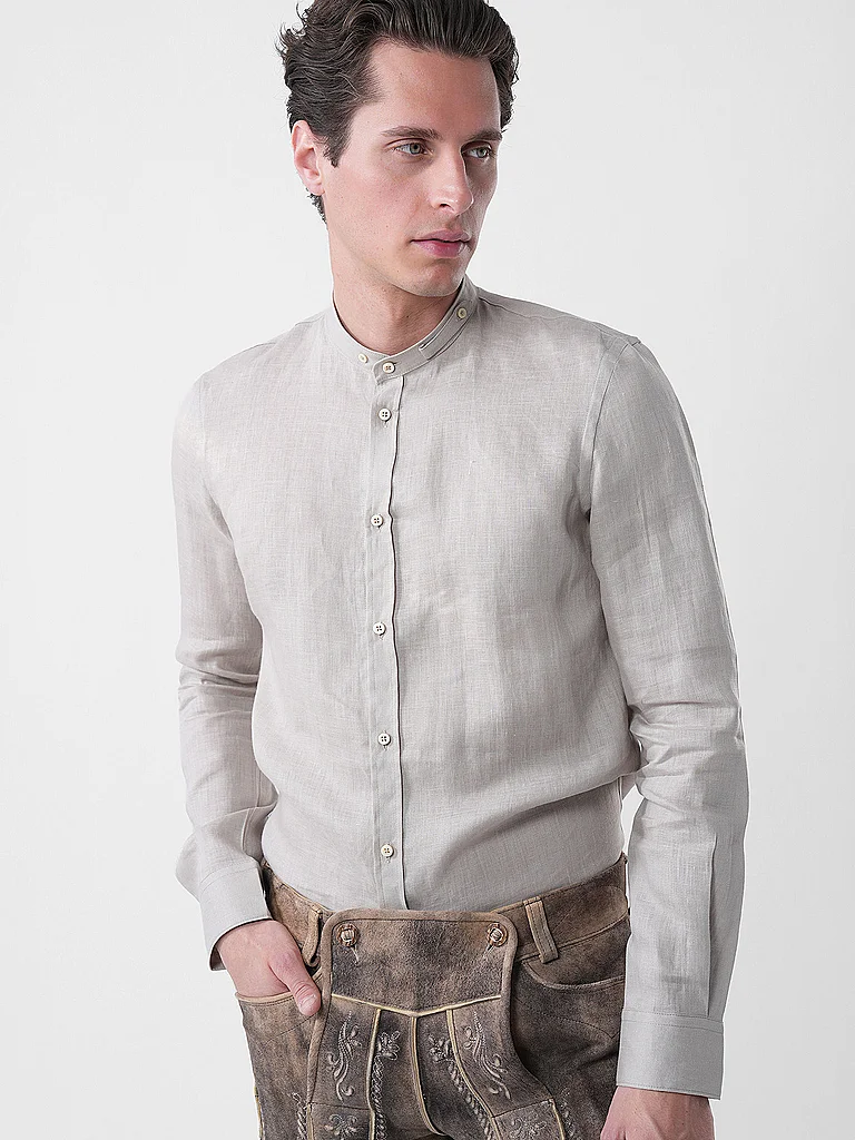 GOTTSEIDANK Trachtenhemd LAURENZ beige   S herren 2