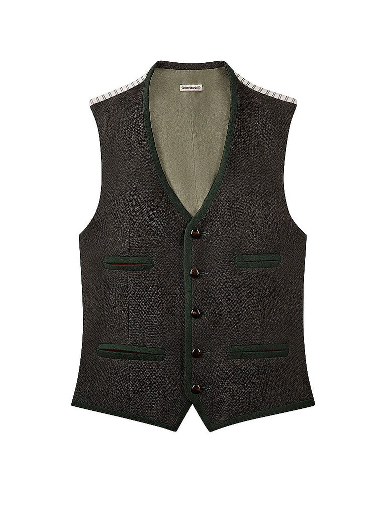 GOTTSEIDANK Trachtengilet WENZEL dunkelgrün | 50