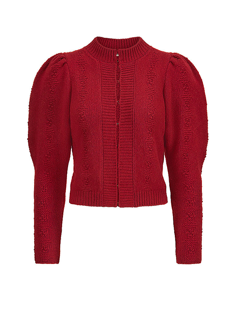 GOTTSEIDANK Trachtenstrickjacke METTE rot | M