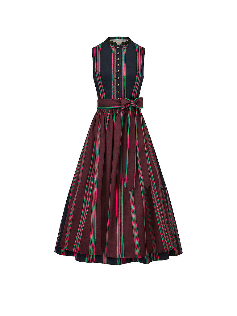GOTTSEIDANK Dirndl MAGDA 80cm dunkelrot | 38