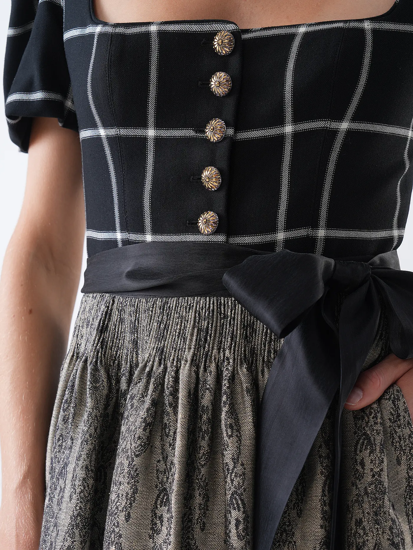 GOTTSEIDANK | Dirndl LORLE  | schwarz