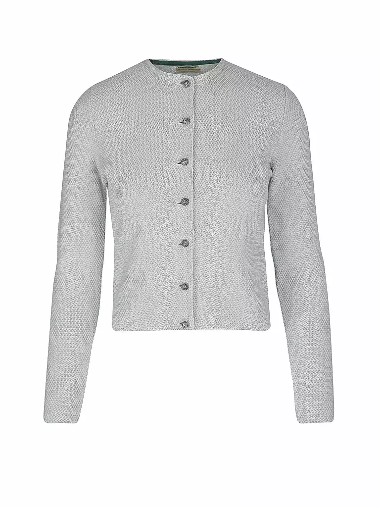 GOTTSEIDANK | Trachten Strickjacke Emma  | silber