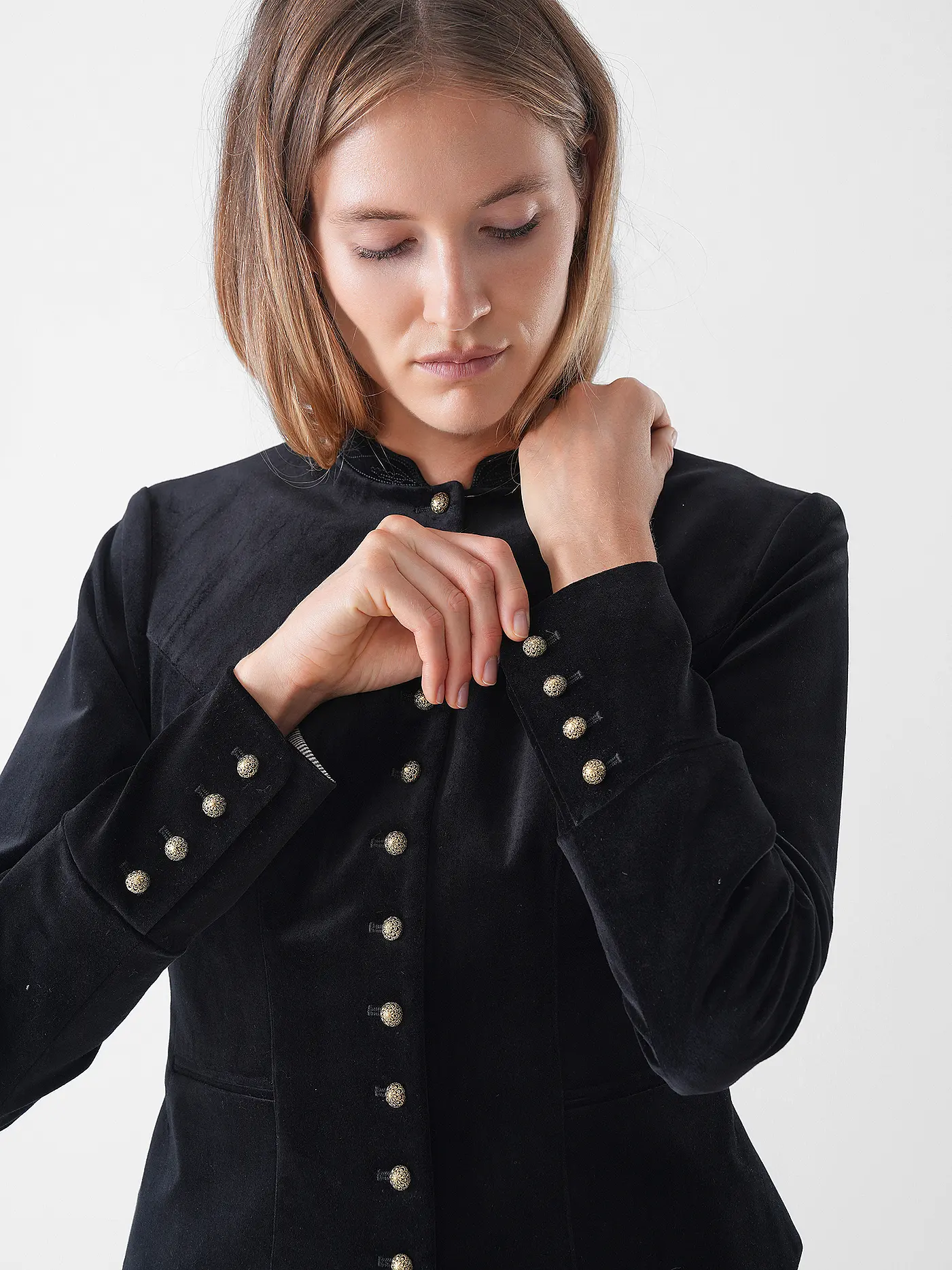 GOTTSEIDANK | Trachtenjacke BARBARA | schwarz