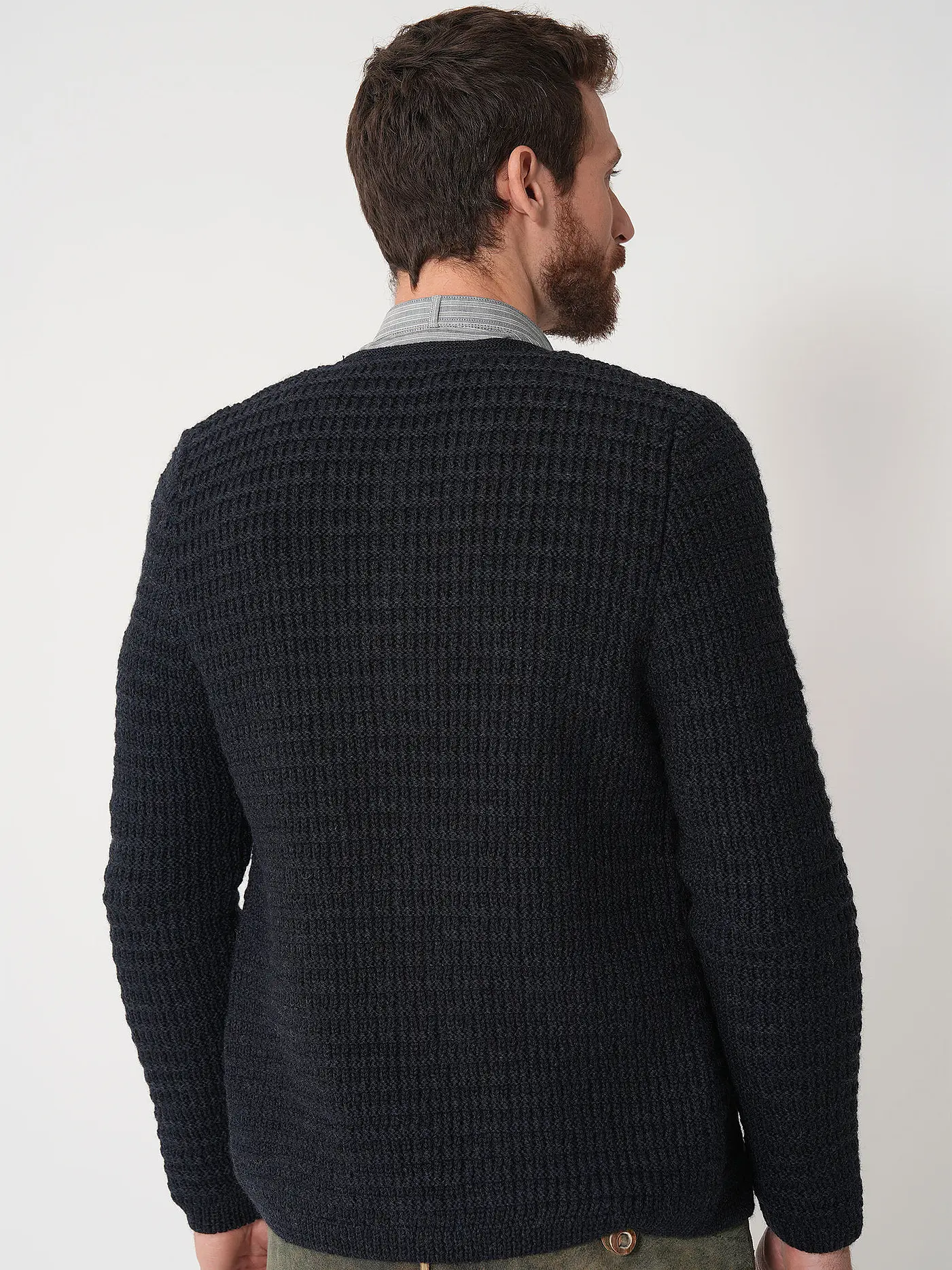 GOTTSEIDANK | Trachtenstrickjacke ANTON | blau