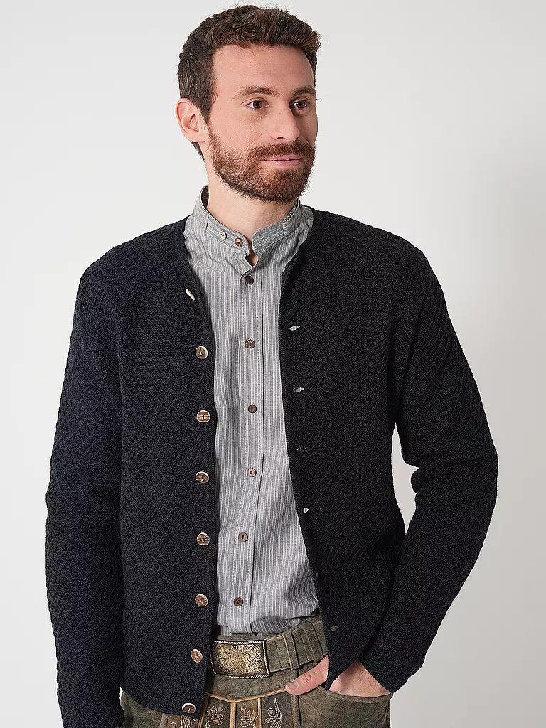 GOTTSEIDANK | Trachtenstrickjacke XAVER | hellgrau