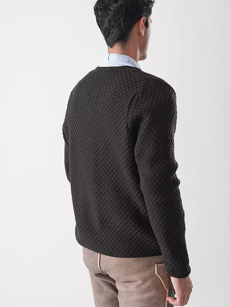 GOTTSEIDANK | Trachtenstrickjacke XAVER | hellgrau