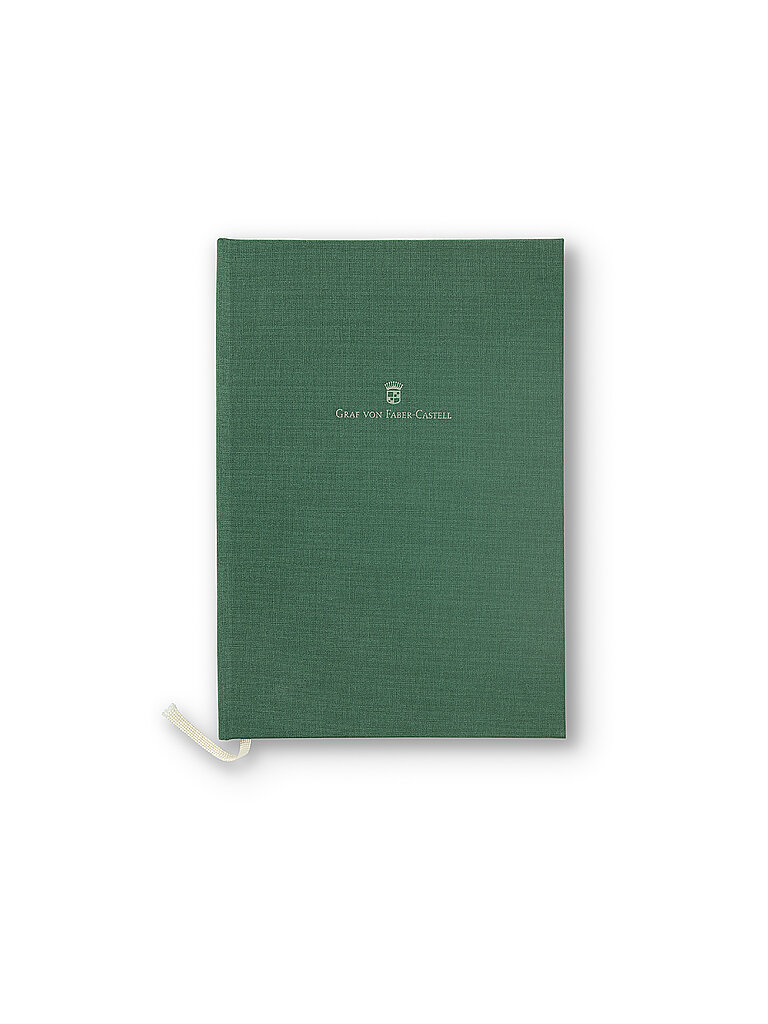 Notizbuch Leineneinband A5 Dark Green dunkelgrün baby