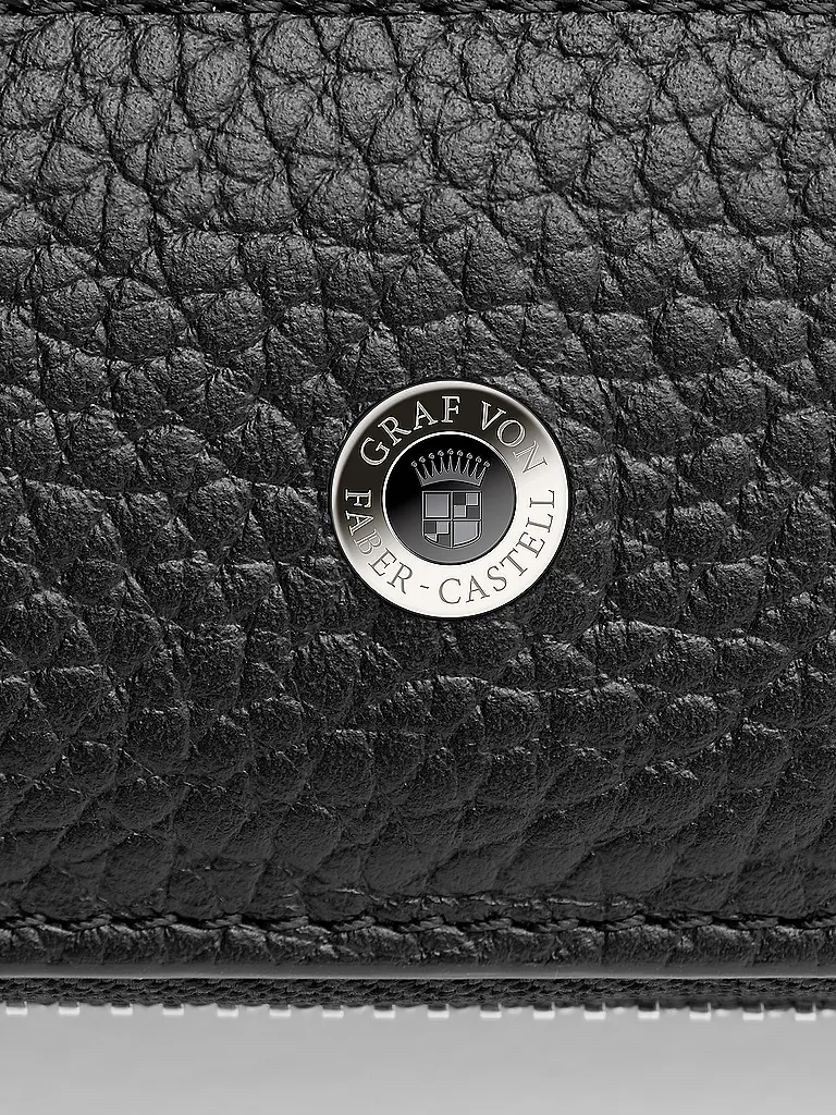 GRAF VON FABER-CASTELL | Etui 2 Schreibgeräte, Cashmere, Reißverschluss, Schwarz | 