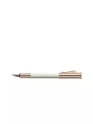 GRAF VON FABER-CASTELL | Füllfederhalter Guilloche Champagne Blush M | weiss