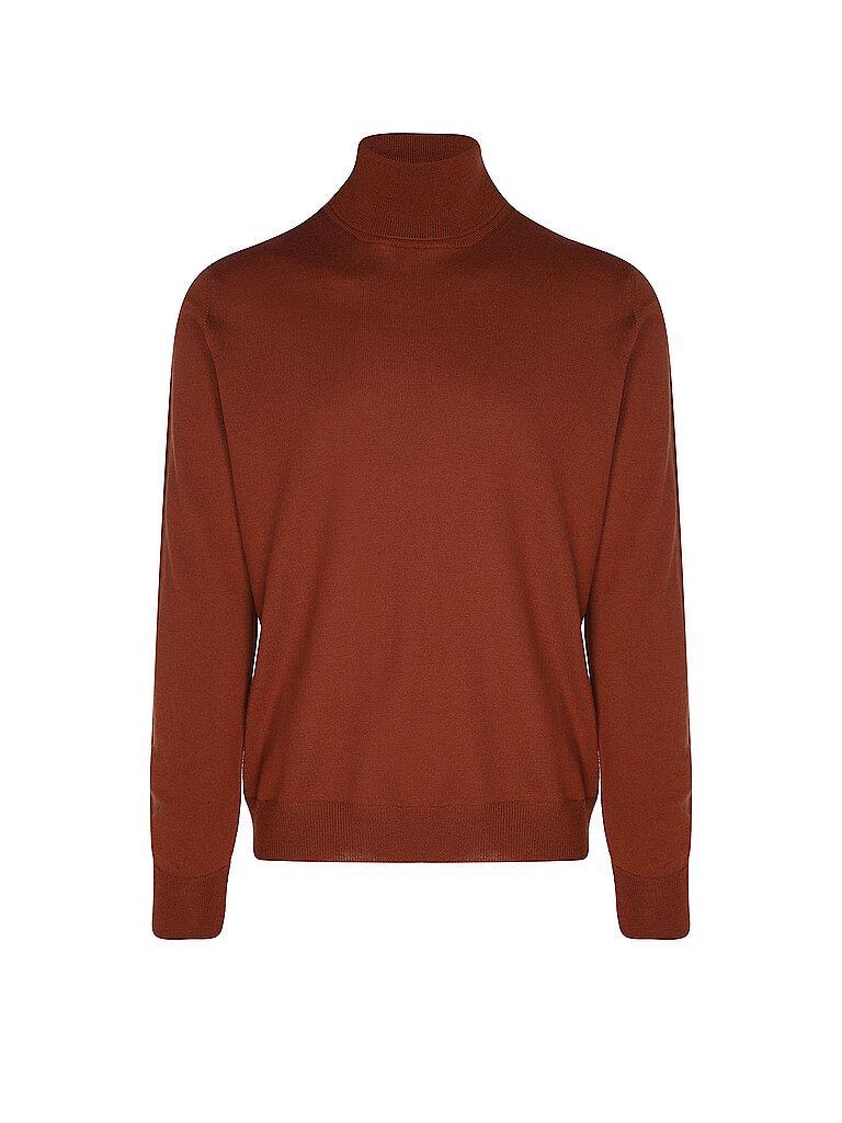 Rollkragenpullover orange 50 herren