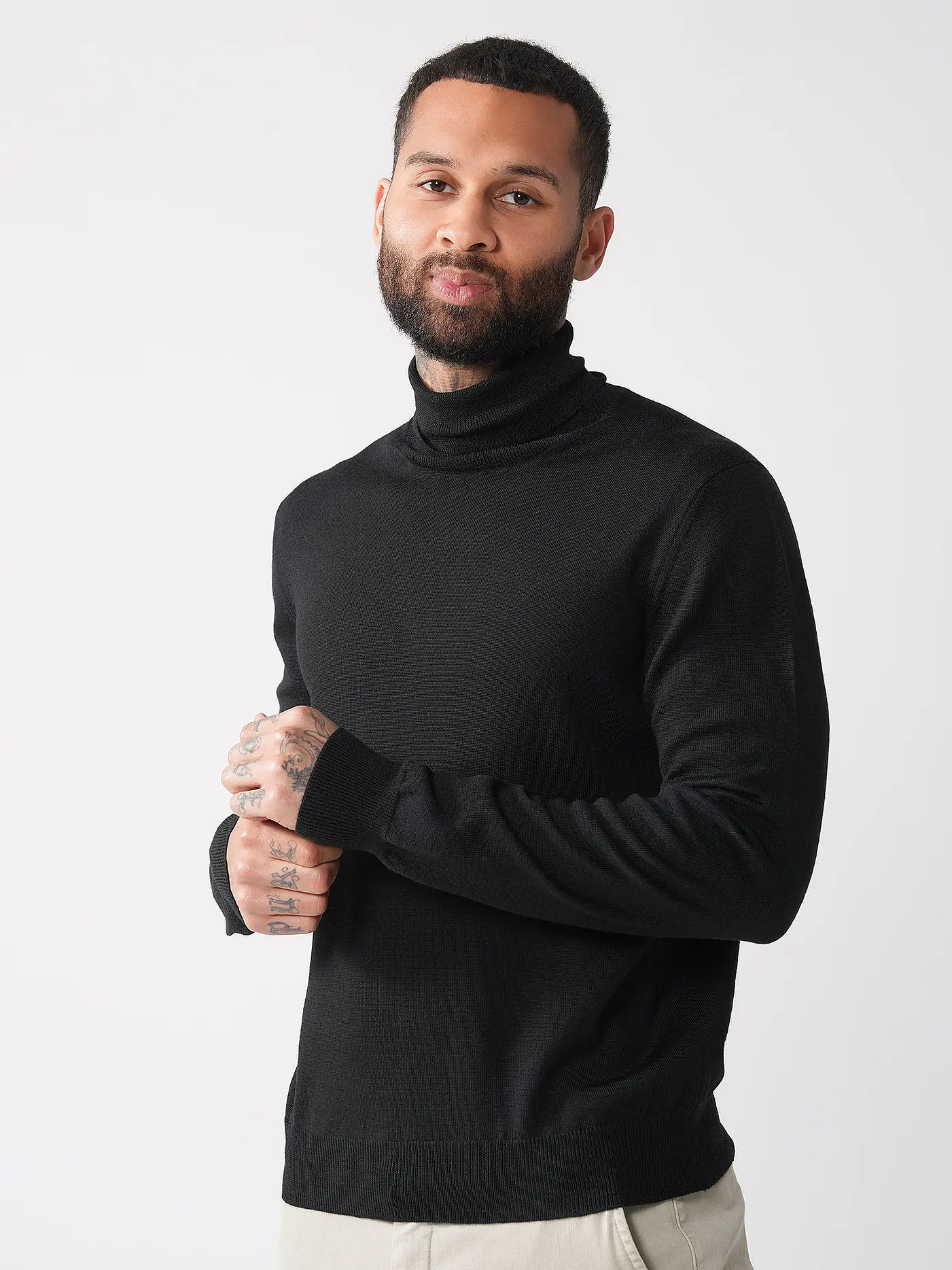 GRAN SASSO | Rollkragenpullover | schwarz