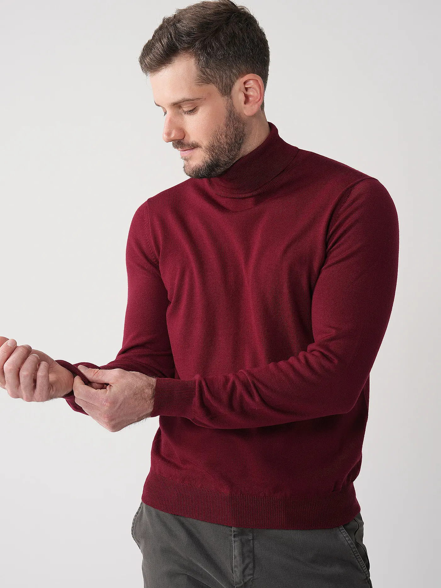 GRAN SASSO | Rollkragenpullover | rot