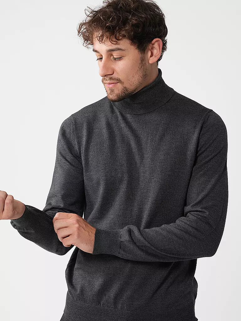 GRAN SASSO | Rollkragenpullover | schwarz